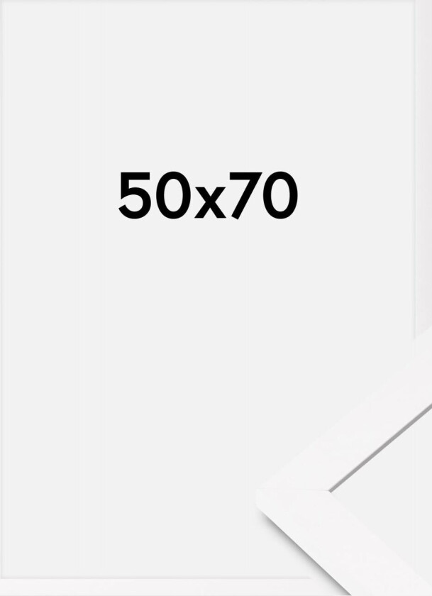 Ramme Bga Classic Akrylglass Hvit 50x70 Cm