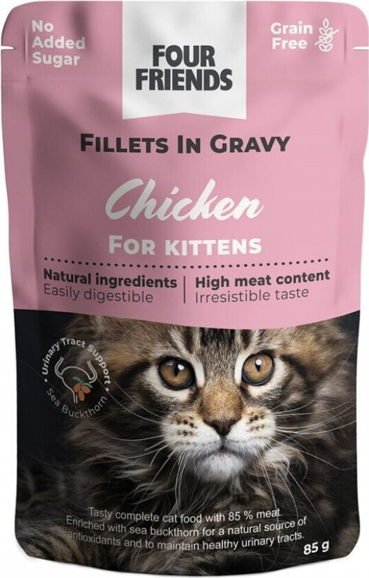 Four Friends Kitten Chicken in Gravy 85 g