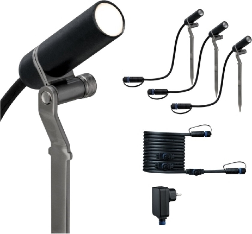 941.54, Utendørs bakkebelysning, Antrasitt, Aluminium, IP65, Hage, II