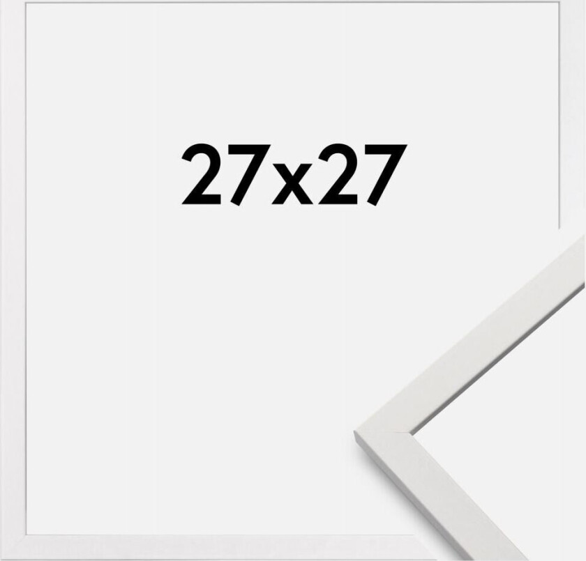Ramme Edsbyn Akrylglass Hvit 27x27 Cm