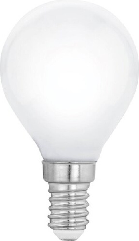 Eglo - LED-lyspære - form: P45 - E14 - 4.5 W (ekvivalent 40 W) - klasse F - varmt hvitt lys - 2700 K - opal