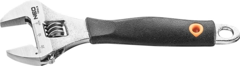 Neo justerbar svensk skiftenøkkel 32 x 250 mm gummihåndtak (03-029)