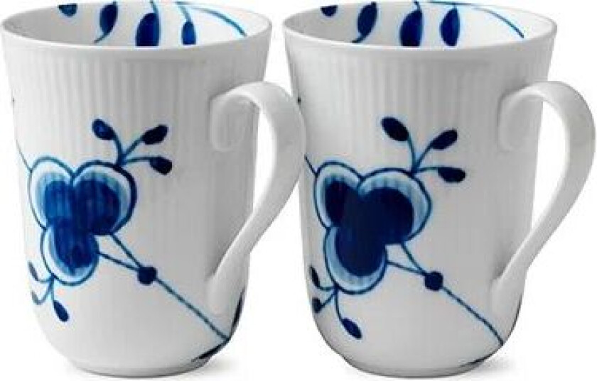 Blue Fluted Mega krus 2-pakn. 33 cl