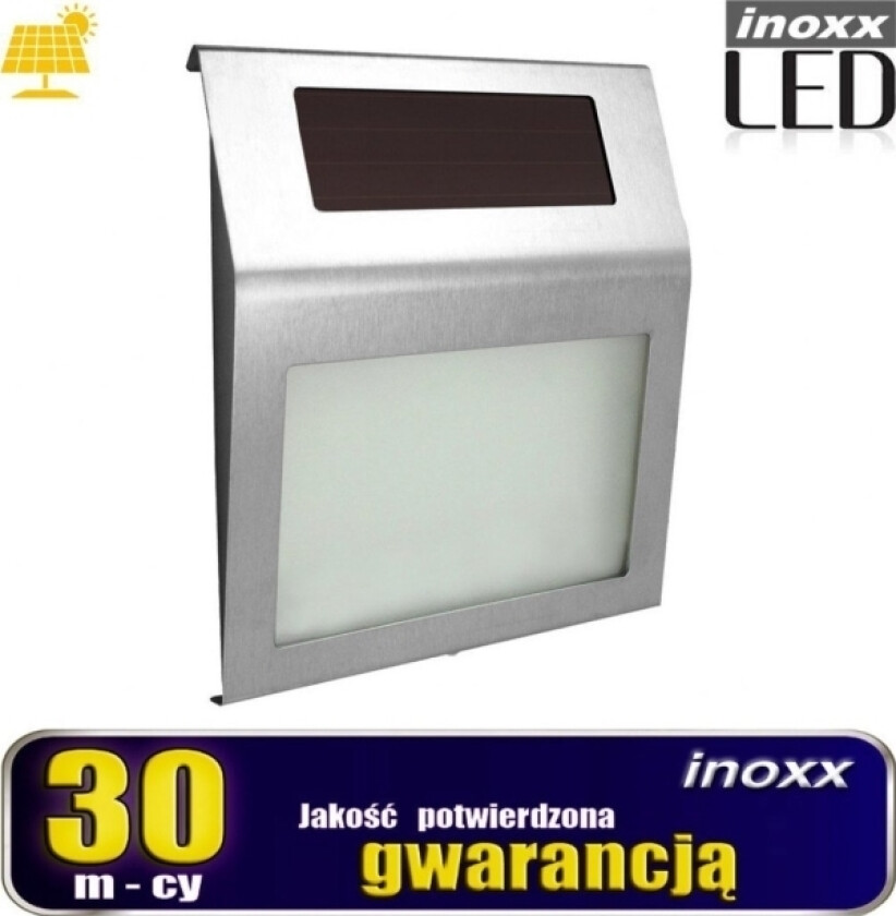 Nvox LED solcellelampe med opplyst husnummer