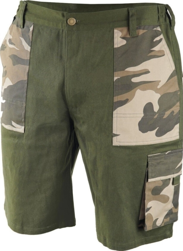 DEDRA Camo shorts, size M, cotton + elastane, 240g/m2