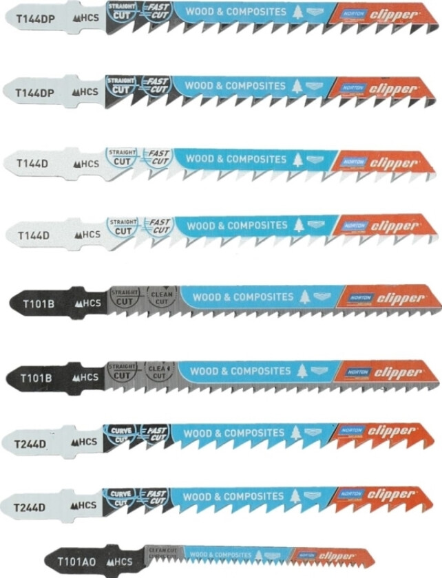 Norton Clipper NORTON SAGBLAD T MIX /10 stk. N70184608383