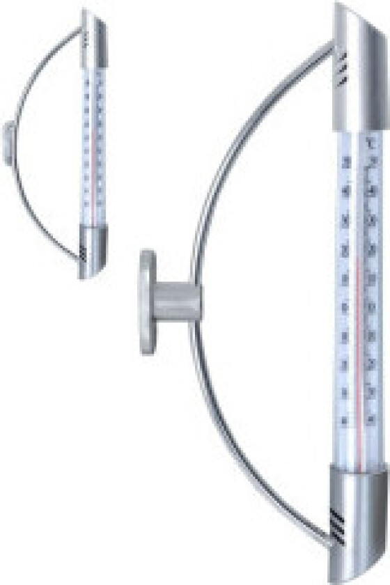 Outdoor window thermometer for 24 cm window