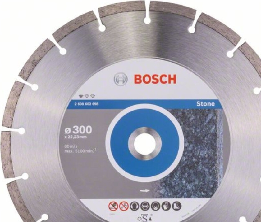 Accessories 2608602698 Bosch Power Tools Diamantskæreskive Diameter 300 mm Diameter indv. 22.23 mm 1 stk