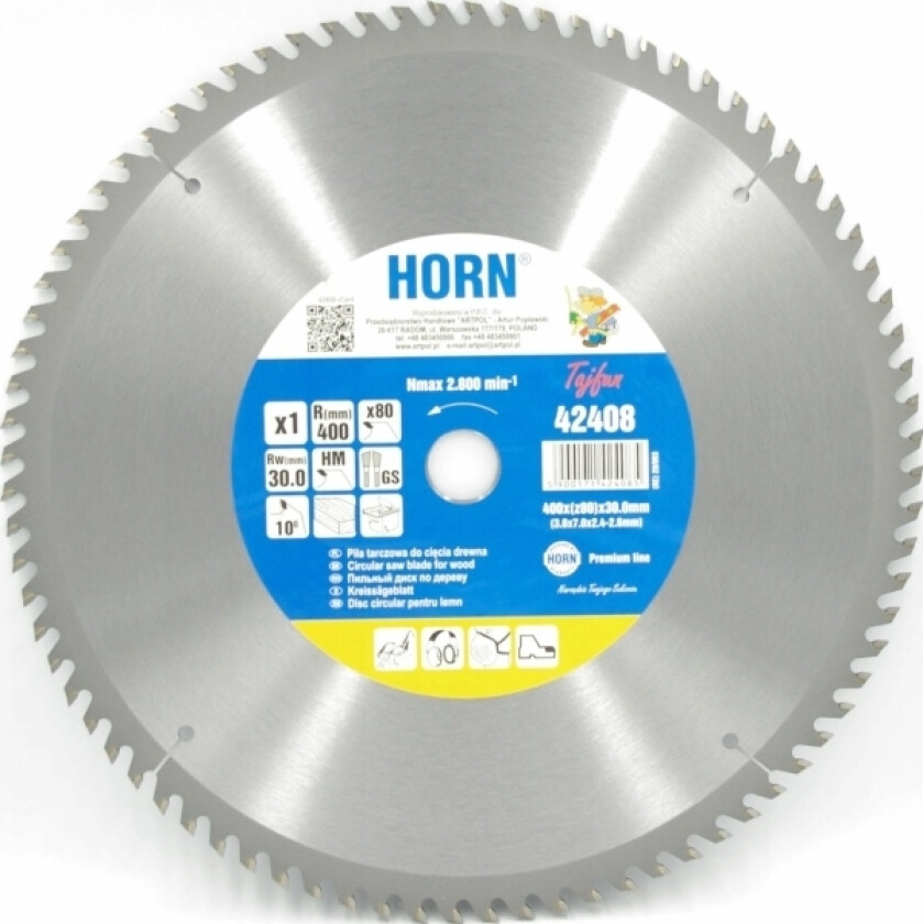 SIRKELSAGTANN MED VIDIA 400*30*80z /AR