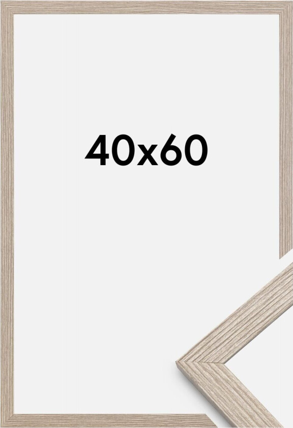 Ramme Stilren Akrylglass Greige Oak 40x60 Cm