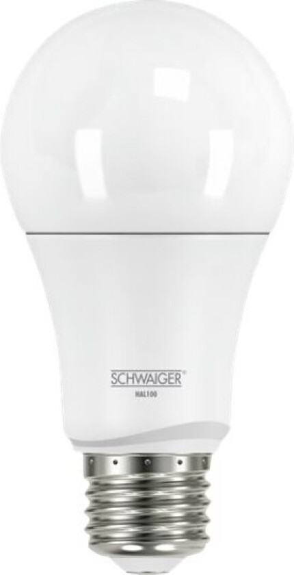 Schwaiger HOME4YOU HAL100 - LED-lyspære - E27 - 9 W (ekvivalent 60 W) - klasse A - varmt hvitt lys - 2700 K - hvit