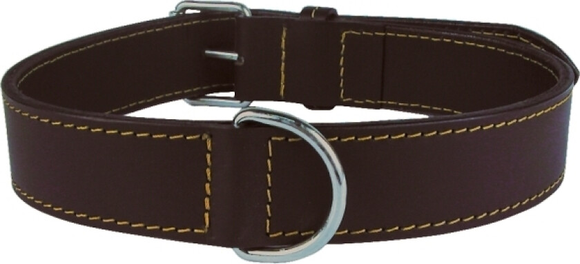 Leather Lined Collar 65Mm Brn