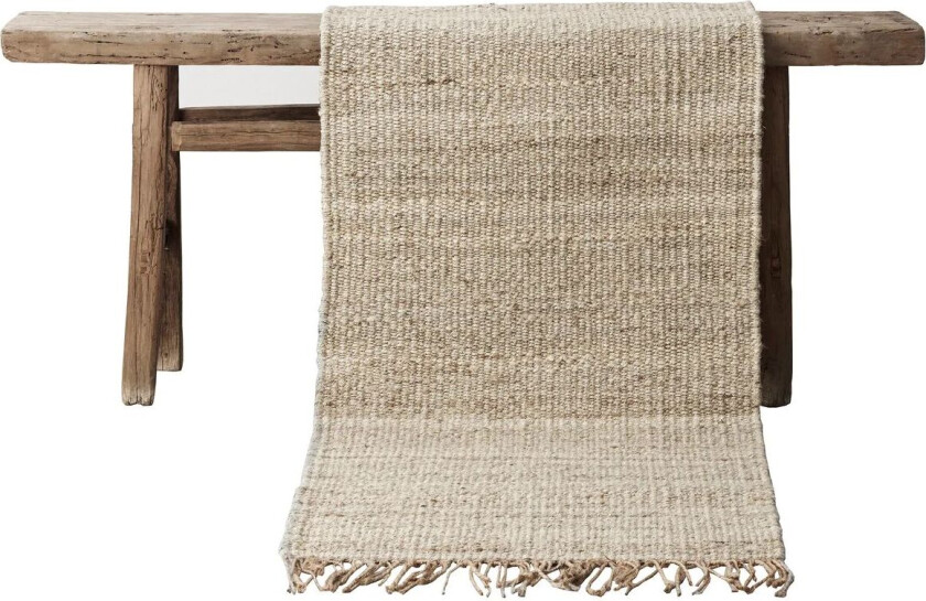 Hemp teppe bleached (beige) 60x90 cm