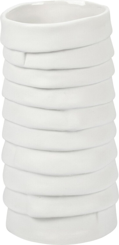 Ribbon vase small 13 cm Offwhite