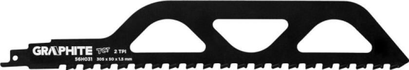 Grafitt Grafitt frem- og tilbakegående sagblad (frem- og tilbakegående sagblad, TC, 305 x 50 x 1,5 mm, 2TPI)