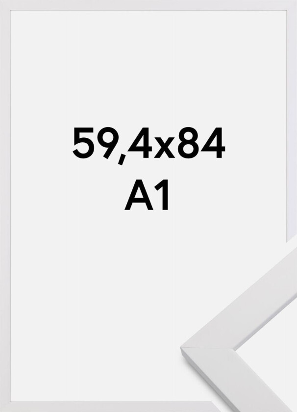 Ramme White Wood 59,4x84 Cm (A1)