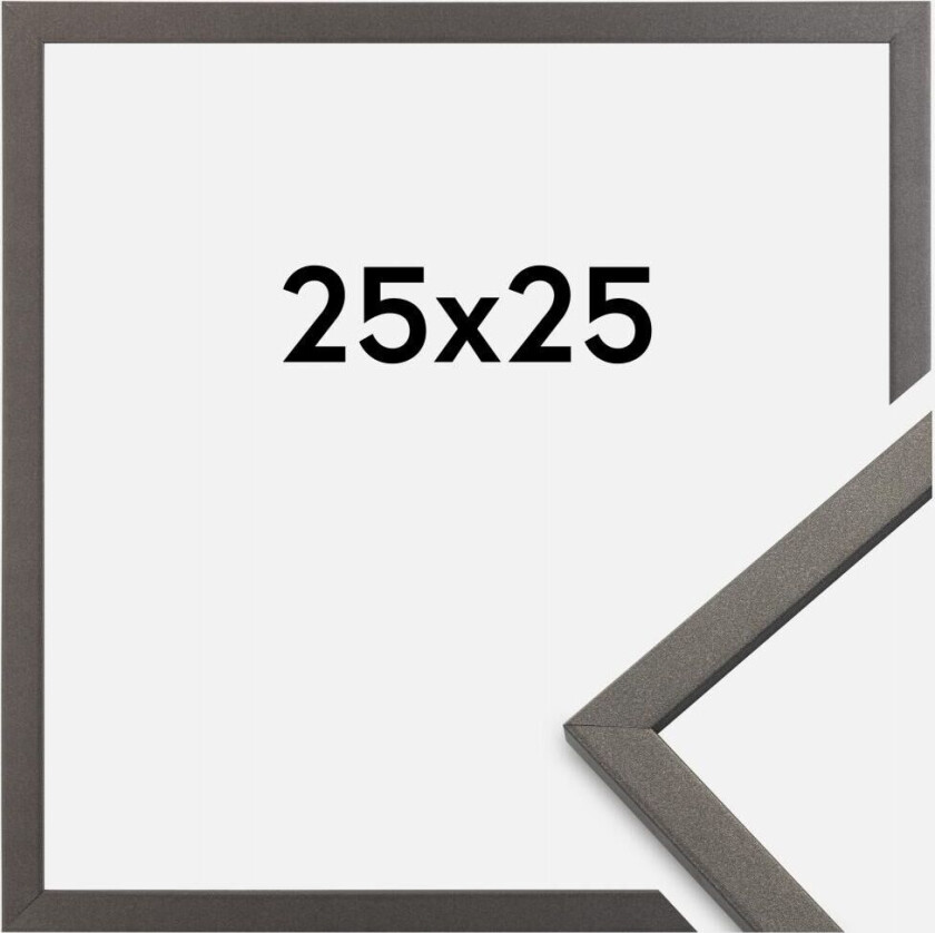 Ramme Edsbyn Grafitt 25x25 Cm