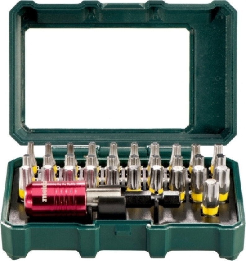 626709000, 32 stykker, Torx, 10, 15, 20, 25, 27, 30, 40, Kromvanadiumstål, 2,5 cm