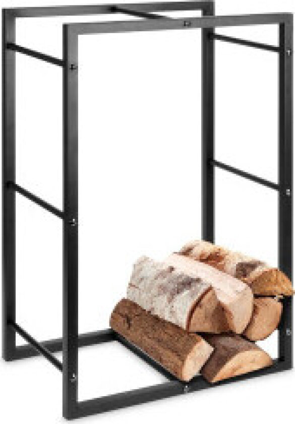 ProGarden Vedstativ rektangulært 45x28x70 cm sort