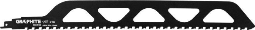 Grafittbajonettsagblad (frem- og tilbakegående sagblad, TCT, 455 x 50 x 1,5 mm, 2TPI)