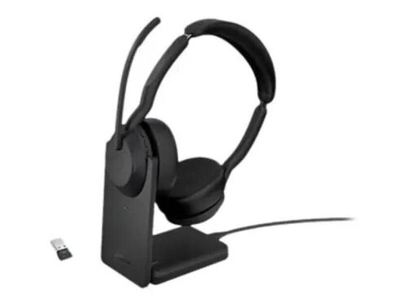 Evolve2 55 Hodesett Usb-a, Usb-c Optimert For Uc Stereo Svart