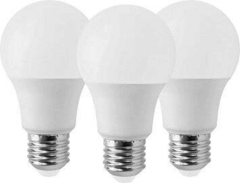 LED bulb E27 A60 8,5W 2700K 806LM DIMABLE 3-pack