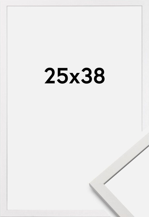 Ramme Edsbyn Akrylglass Hvit 25x38 Cm
