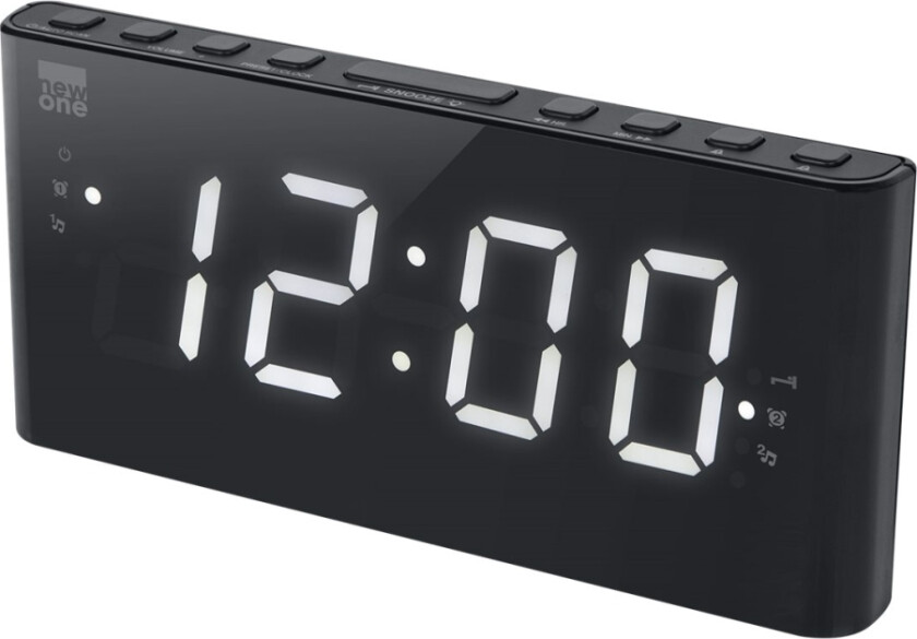 Alarm function CR136 Dual Alarm Clock Radio PLL Black