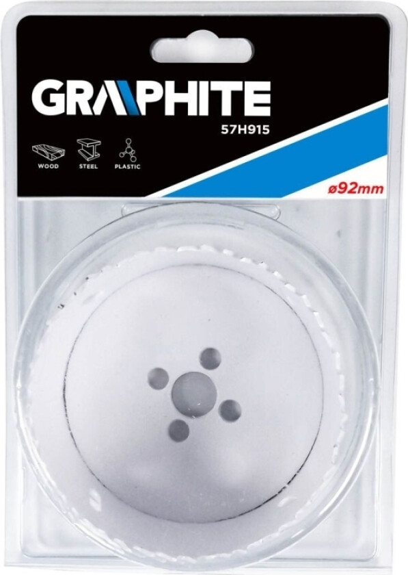 Grafitt Grafitt 92 mm bimetall hullsag - 57H915