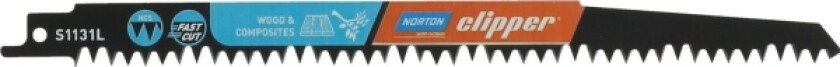 Norton Clipper NORTON SAGBLAD S1131L 240mm /2 stk HARDT TRE, GRENER N70184608361
