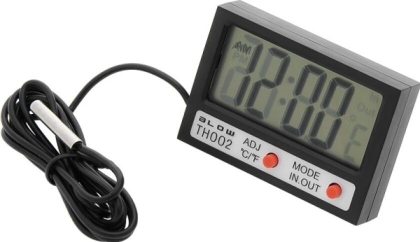 Weather station Blow Panel thermometer BLOW LCD + clock TH002 50-311