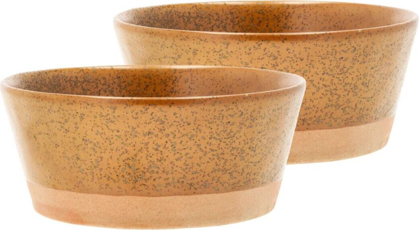 Evig skål Ø 15 cm 2-pakning Amber