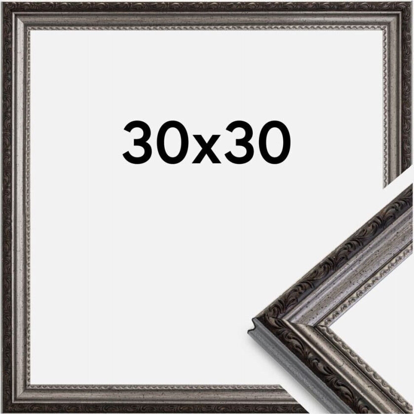 Ramme Abisko Akrylglass Sølv 30x30 Cm