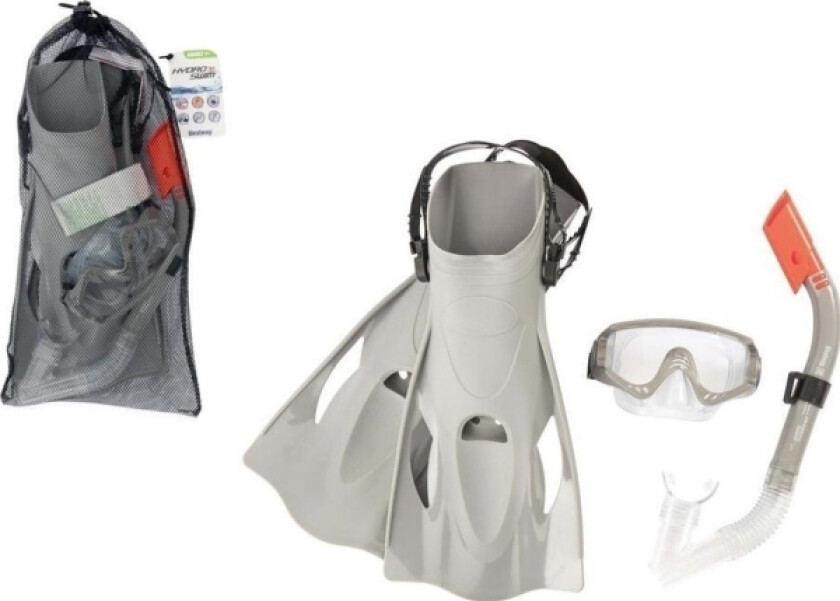 Diving Kit Gray Mask, Fins, Tube Bestway 25020