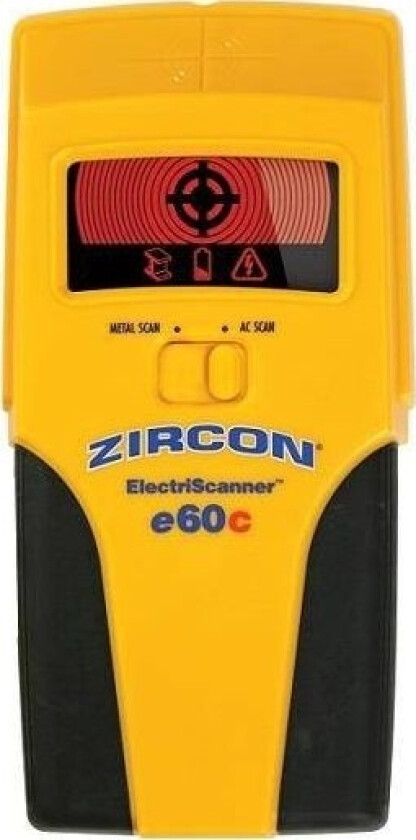 E60C metalldetektor (jernholdige/ikke-jernholdige metaller, strømførende elektriske kabler)