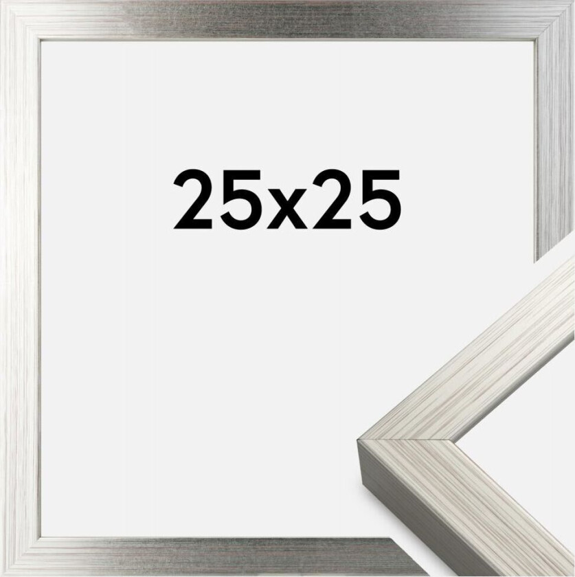 Ramme Falun Akrylglass Sølv 25x25 Cm