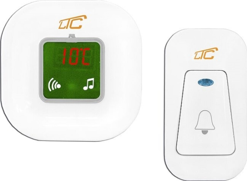 trådløs ringeklokke med termometer (LXDZ1)