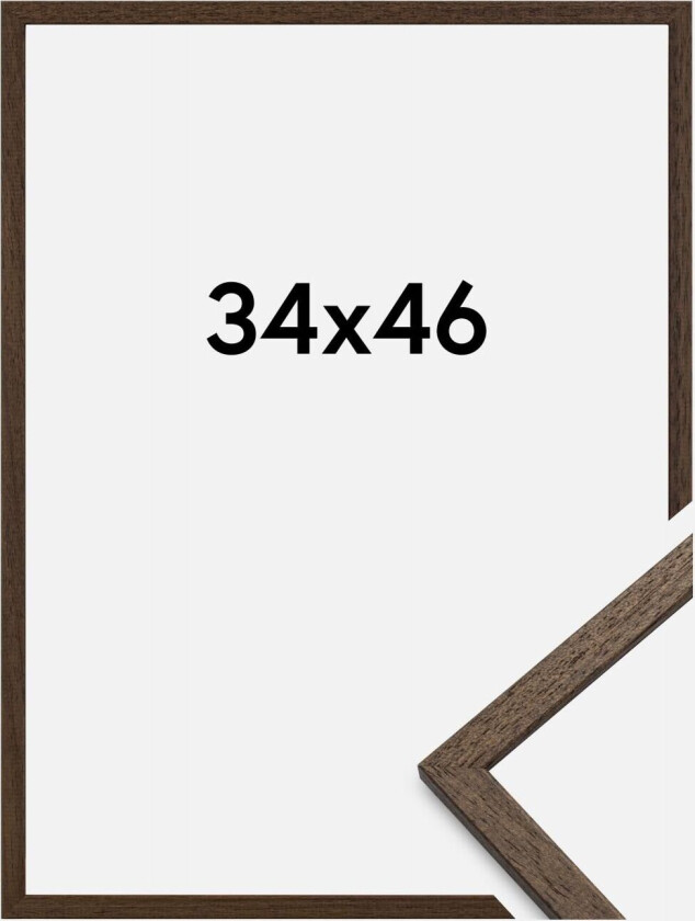 Ramme Edsbyn Akrylglass Valnøtt 34x46 Cm