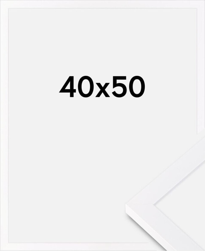 Ramme Selection Akrylglass Hvit 40x50 Cm
