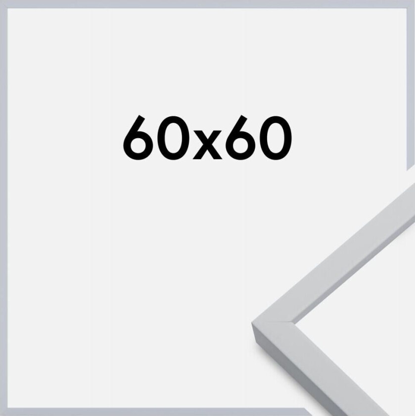 Ramme Oslo Akrylglass Hvit 60x60 Cm