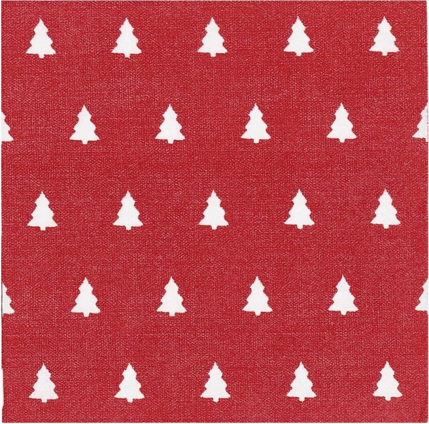 Linen trees servietter 33 x 33 cm 20-pakning Red