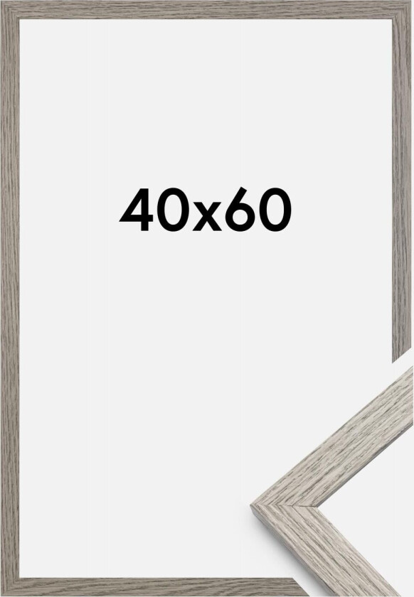 Ramme Stilren Akrylglass Grey Oak 40x60 Cm