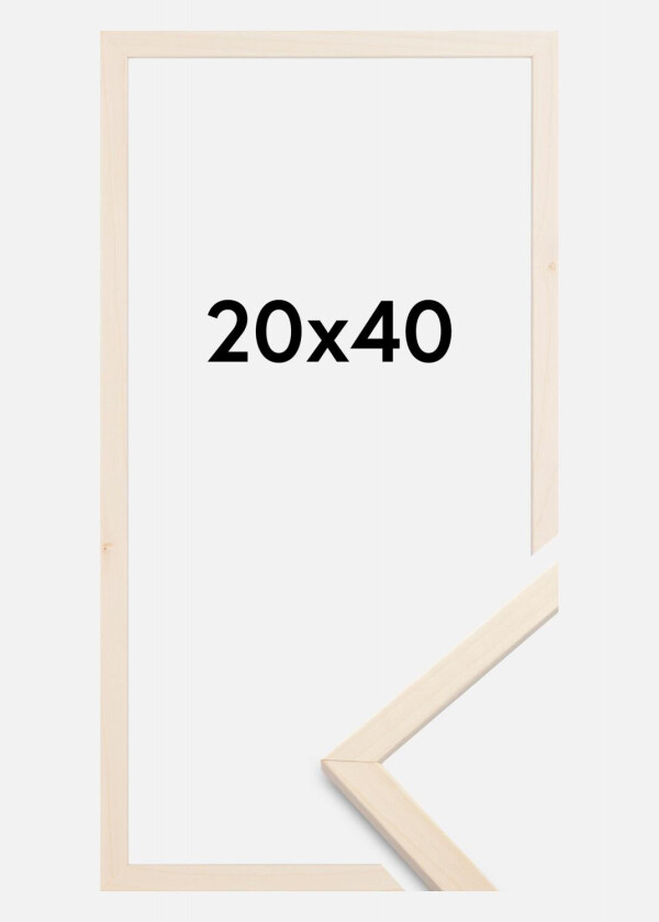 Ramme Edsbyn Akrylglass Lønn 20x40 Cm