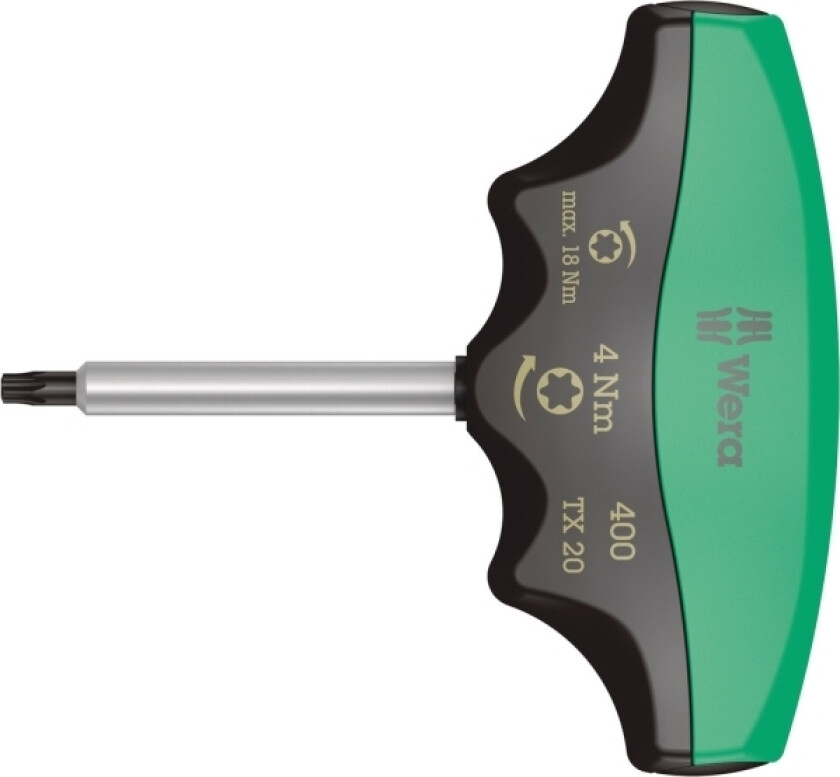 400 TX, Momentnøkkel (slipper), Mekanisk, 3/8", 5 - 5 Nm, Sort, Grønn, 15 cm