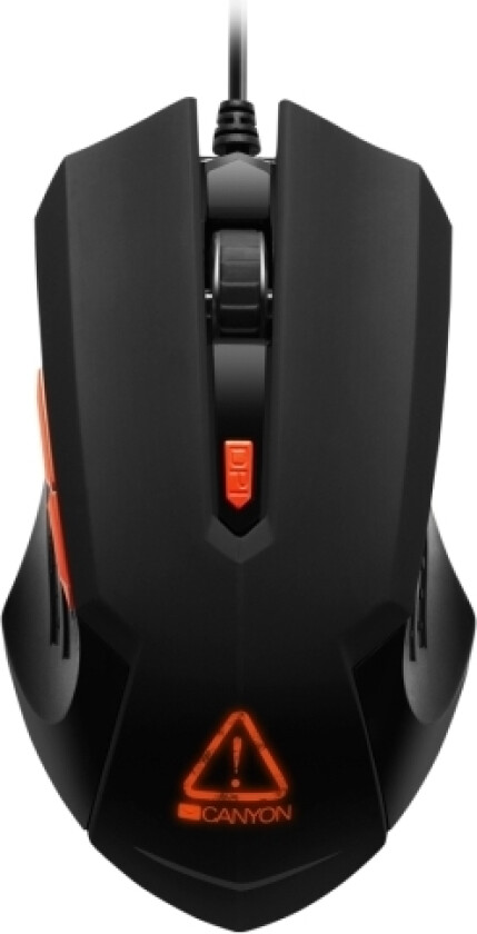 Star Raider GM-1, Optical Gaming Mouse with 6 programmable buttons, Pixart optical sensor, 4 levels of DPI and up to 3200, 3 million times key
