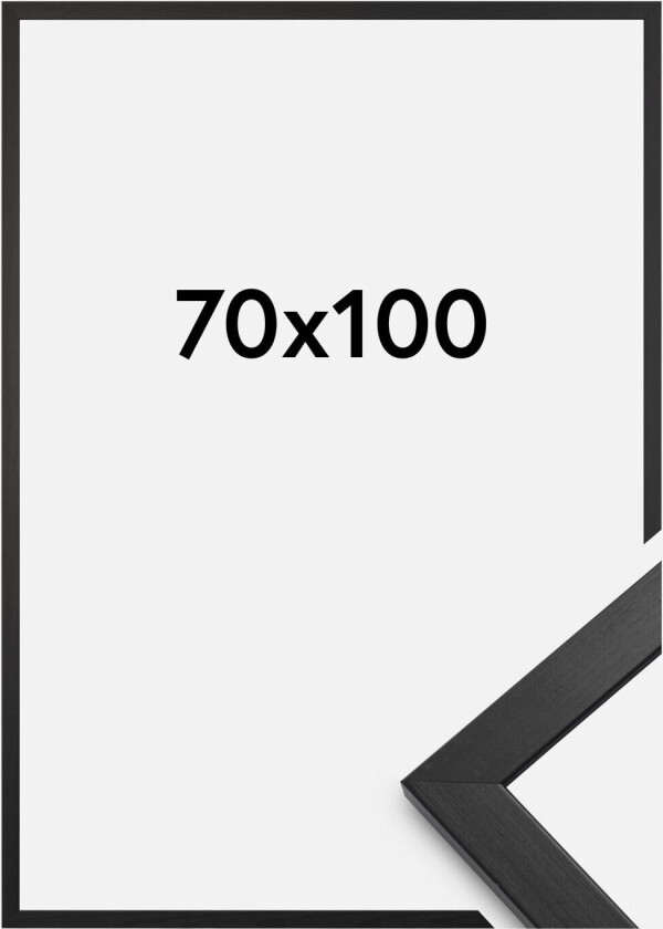 Bilde av Ramme Stilren Akrylglass Svart 70x100 Cm