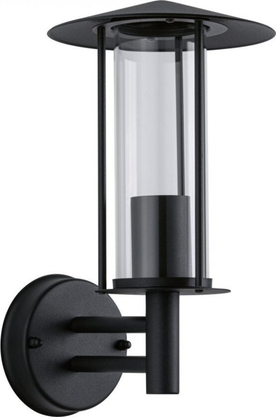 94398, Vegglys, Grå, Glass, Metall, IP44, Fasade, I