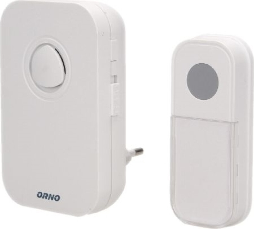 ORNO TRÅDLØS DØRKLOKKE. BATTERI DRIFT FADO DC ELLER-DB-KF-135