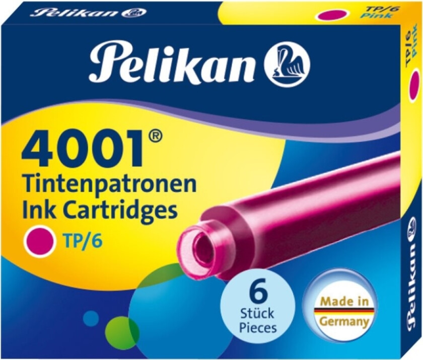 4001 TP/6 - Blekkpatron - rosa (en pakke 6) - for o P481; R480; Junior P67