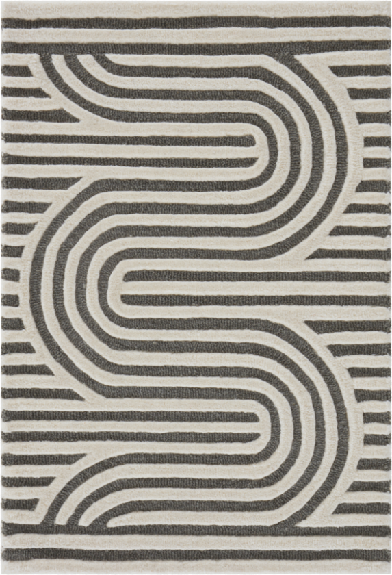 CLAMART dørmatte 60x90 cm Naturhvit/grønngrå